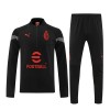 AC Mailand Quarter Zip Training Sweatshirts 2022-23 Schwarze Für Herren